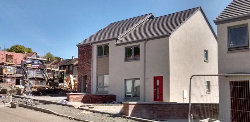 Recoup WWHRS included on completed new homes ready for handover to Kingdom Initiatives at Devilla, Kincardine